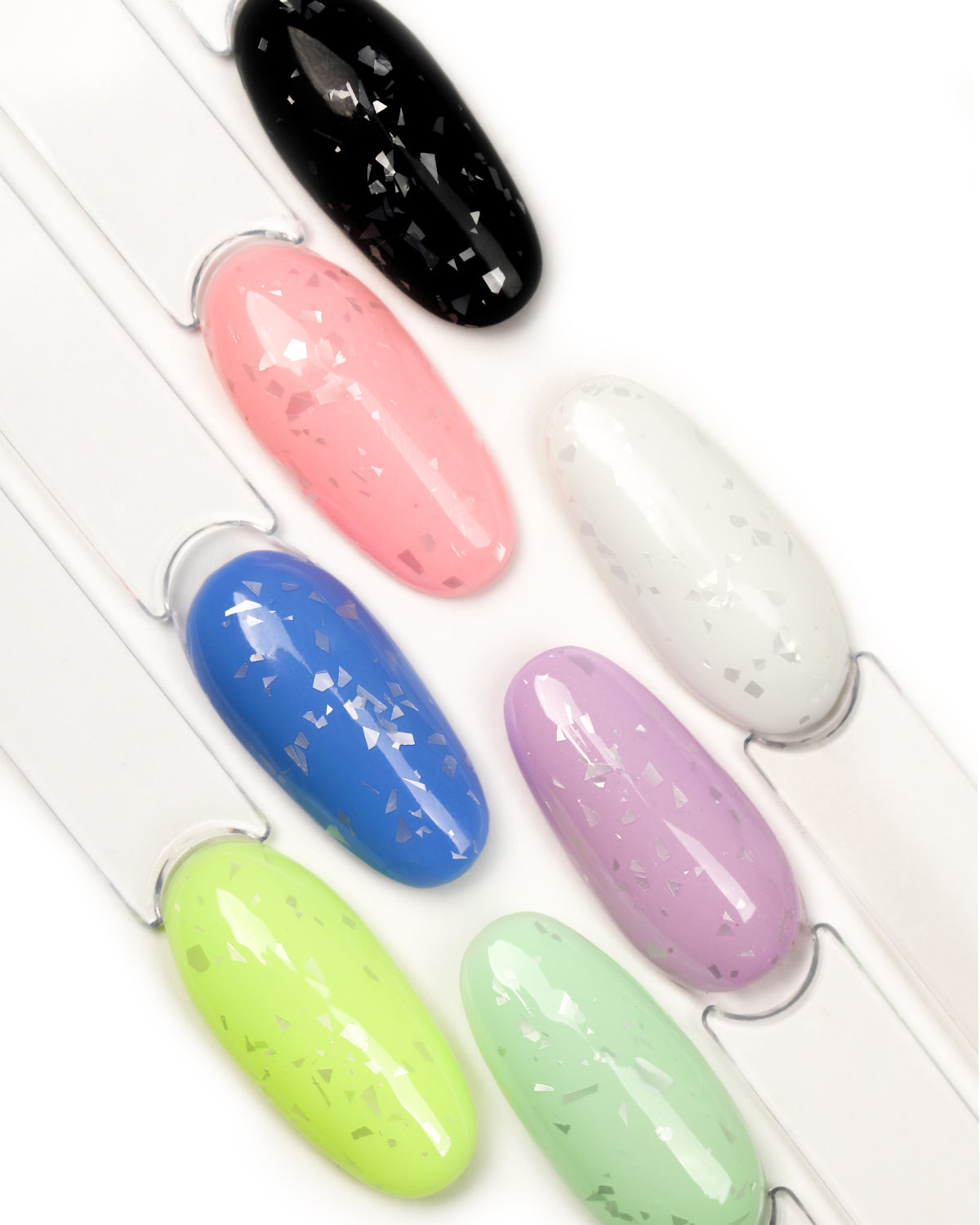 E.MiLac Silver Drop Top Gel, 9 ml.
