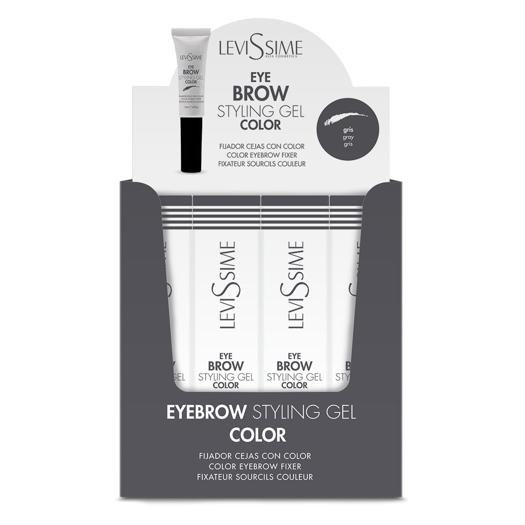 Eyebrow Styling Gel Color Gray Display 10ml