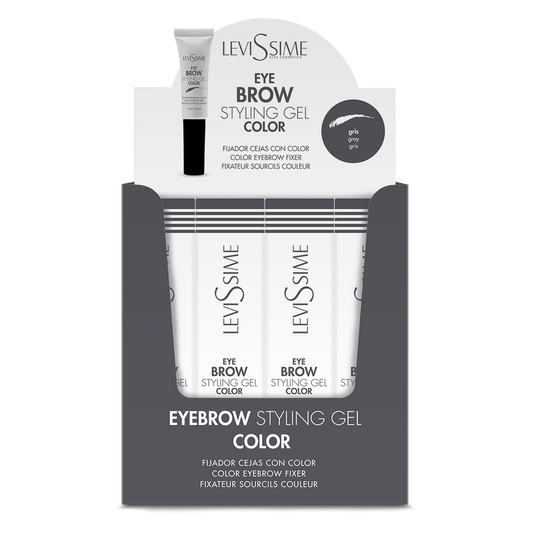 Eyebrow Styling Gel Color Gray Display 10ml