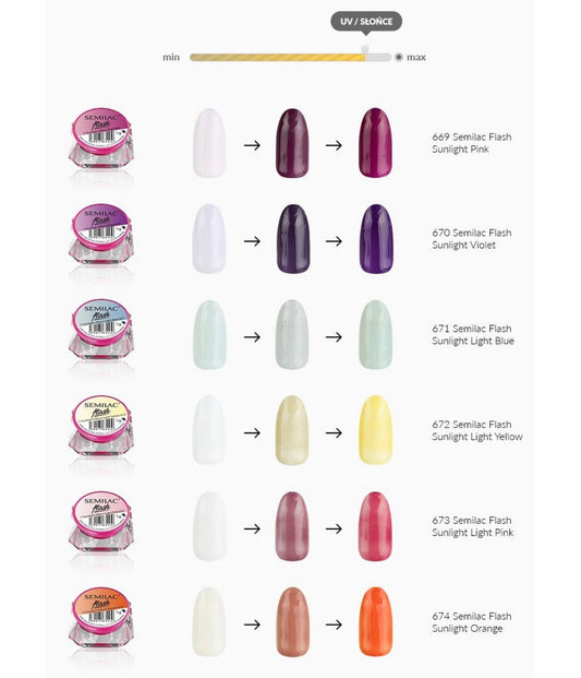 668 SEMILAC FLASH GALAXY SILVER&ROSA