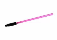 Silicone eyelash brush (Pink wand black brush)