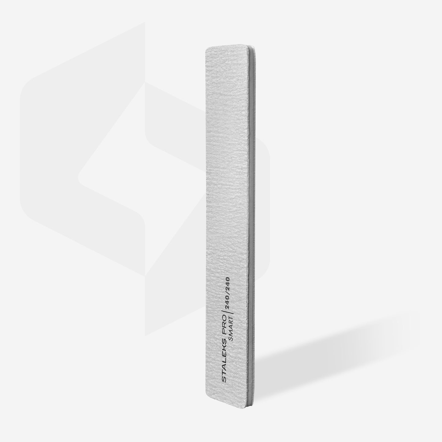 Mineral broad straight nail file Staleks Pro Smart, 240/240 grit, (5 pc)