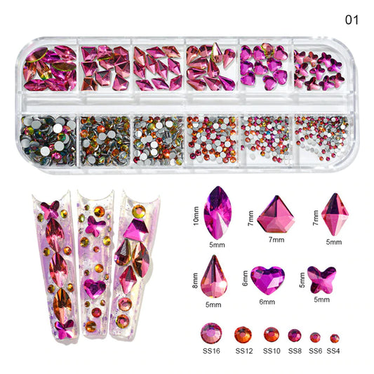Multi size rhinestones #7