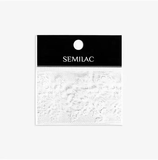 Semilac Transfer Foil White Lace 22