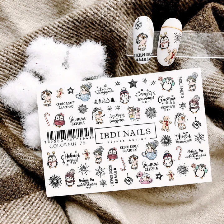 Products Water Transfer Nail Sticker 76