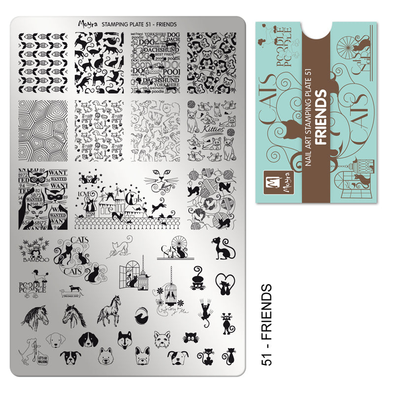Moyra Stamping Plate 51 FRIENDS