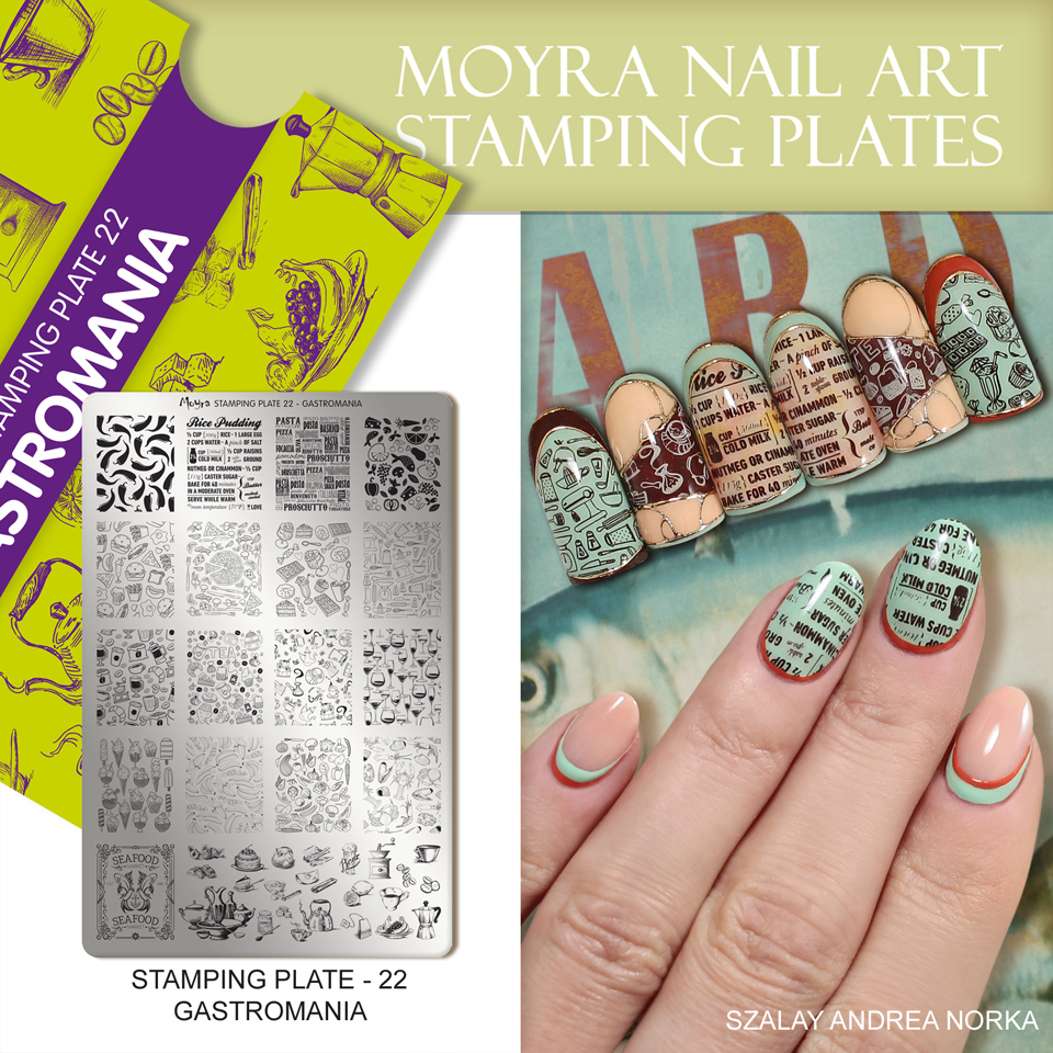 Moyra Stamping Plate 22 GASTROMANIA