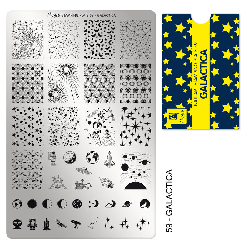 Moyra Stamping Plate 59 GALACTICA