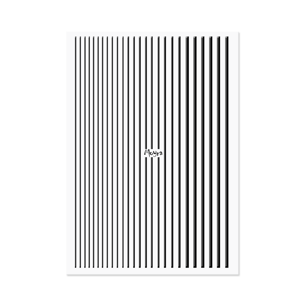 Moyra Nail Art Stripes BLACK