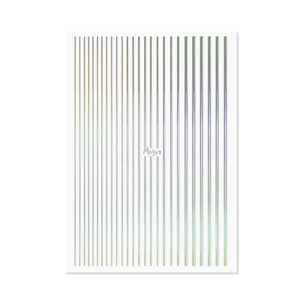 MOYRA NAIL ART STRIPS NO. 06 HOLO SILVER