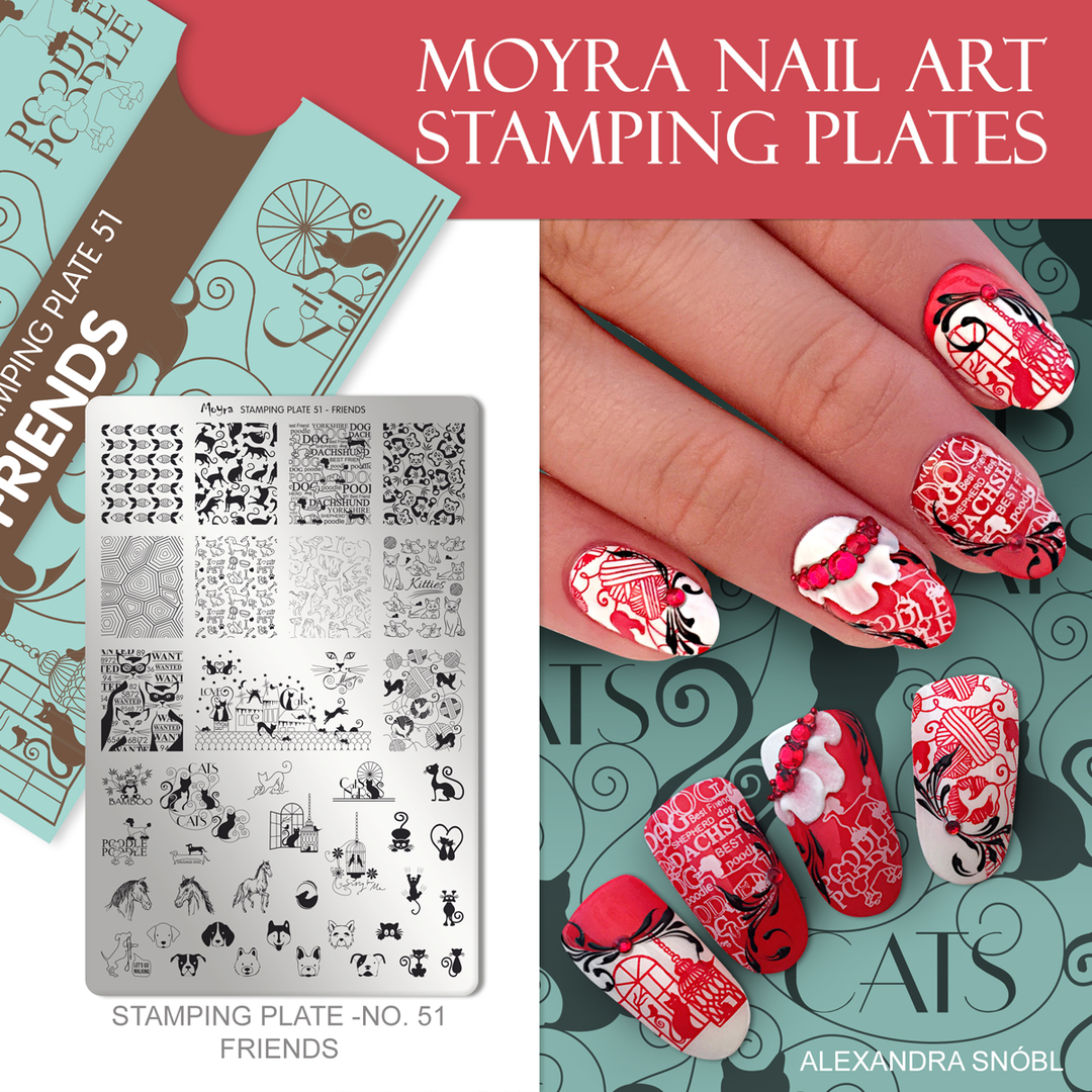 Moyra Stamping Plate 51 FRIENDS
