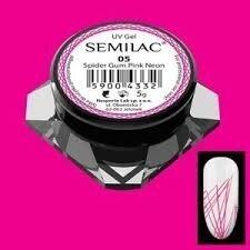 Semilac Spider Gum Pink Neon 05