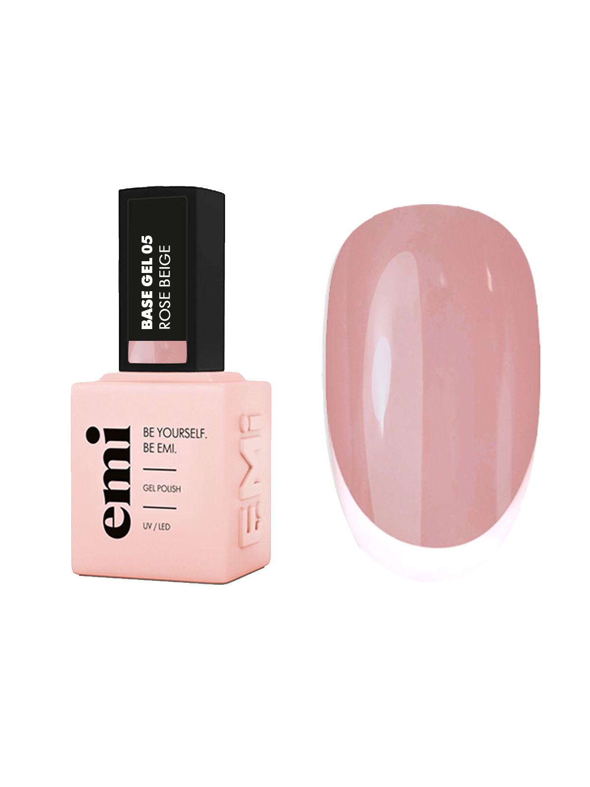 E.MiLac Base Gel Rose Beige #05, 9 ml.