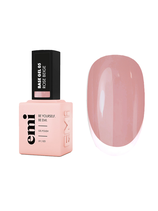 E.MiLac Base Gel Rose Beige #05, 9 ml.