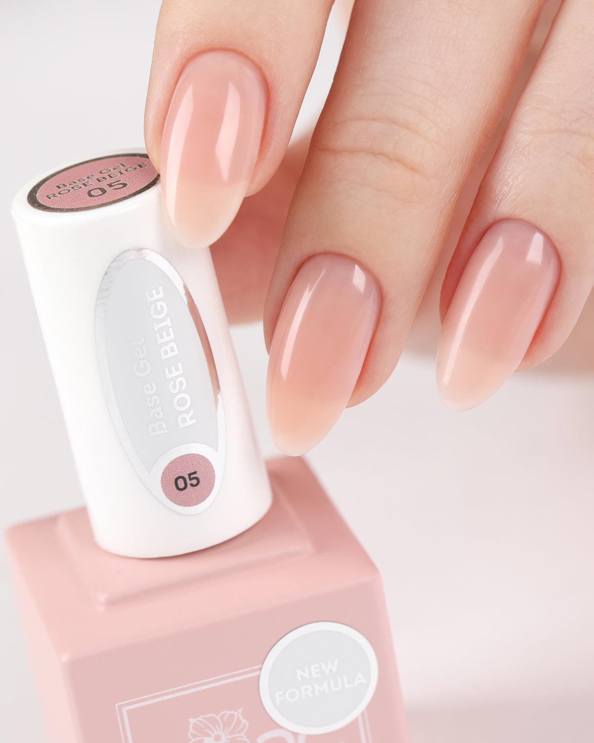 E.MiLac Base Gel Rose Beige #05, 9 ml.