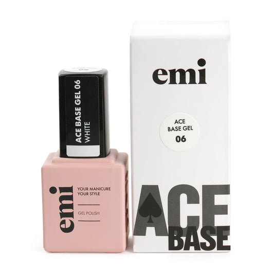 E.MiLac Ace Base #06 White, 9 ml.