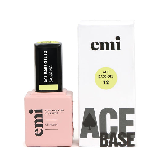 E.MiLac Ace Base Gel #12 Banana, 9 ml.