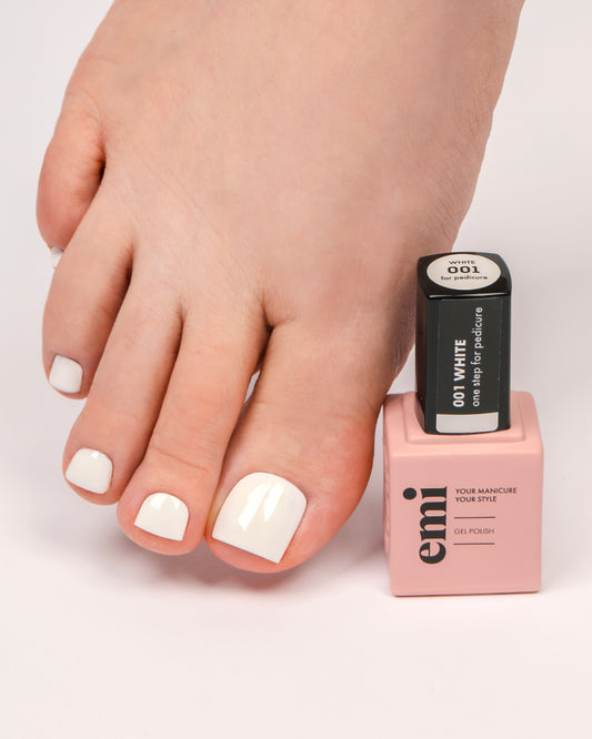 E.MiLac for pedicure White #1, 9 ml.