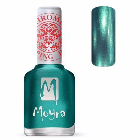 Moyra Stamping Polish SP27 CHROME GREEN