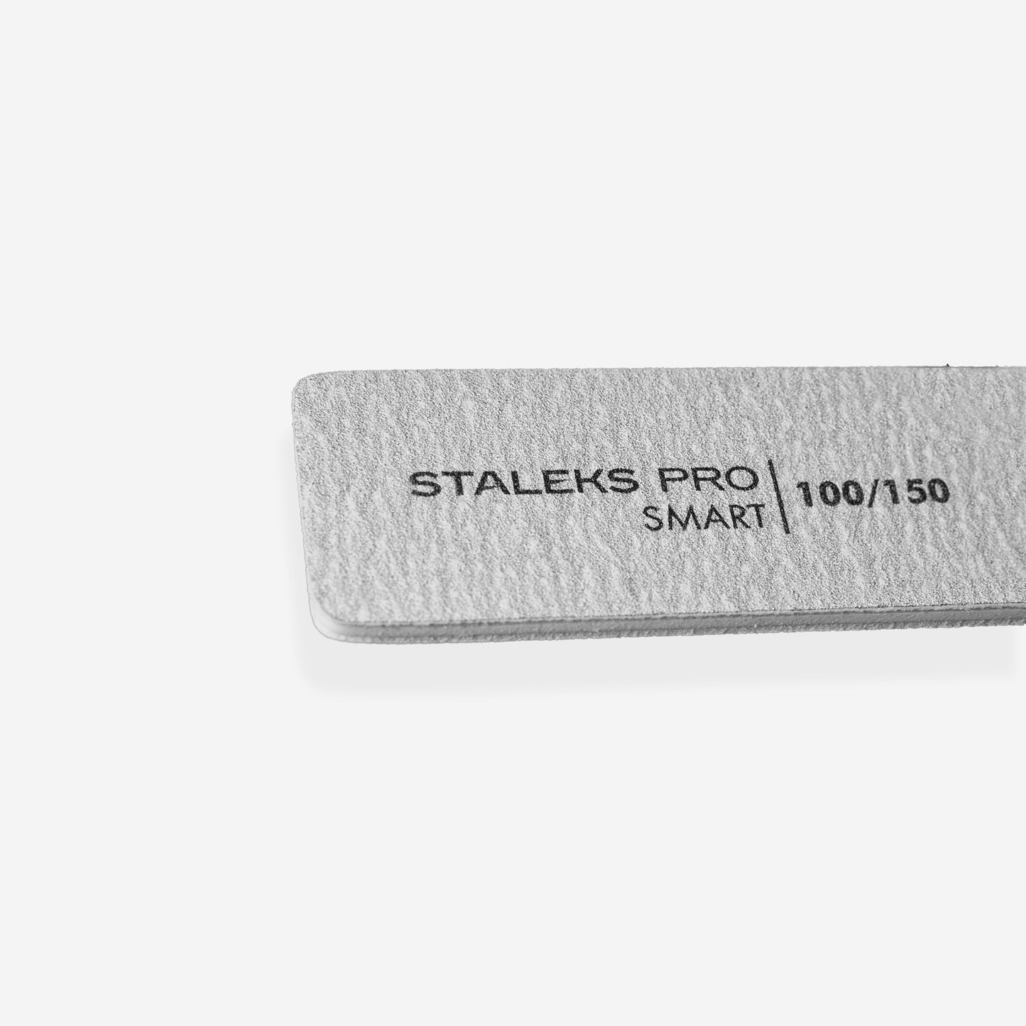 Mineral broad straight nail file Staleks Pro Smart, 100/150 grit, (5 pc)