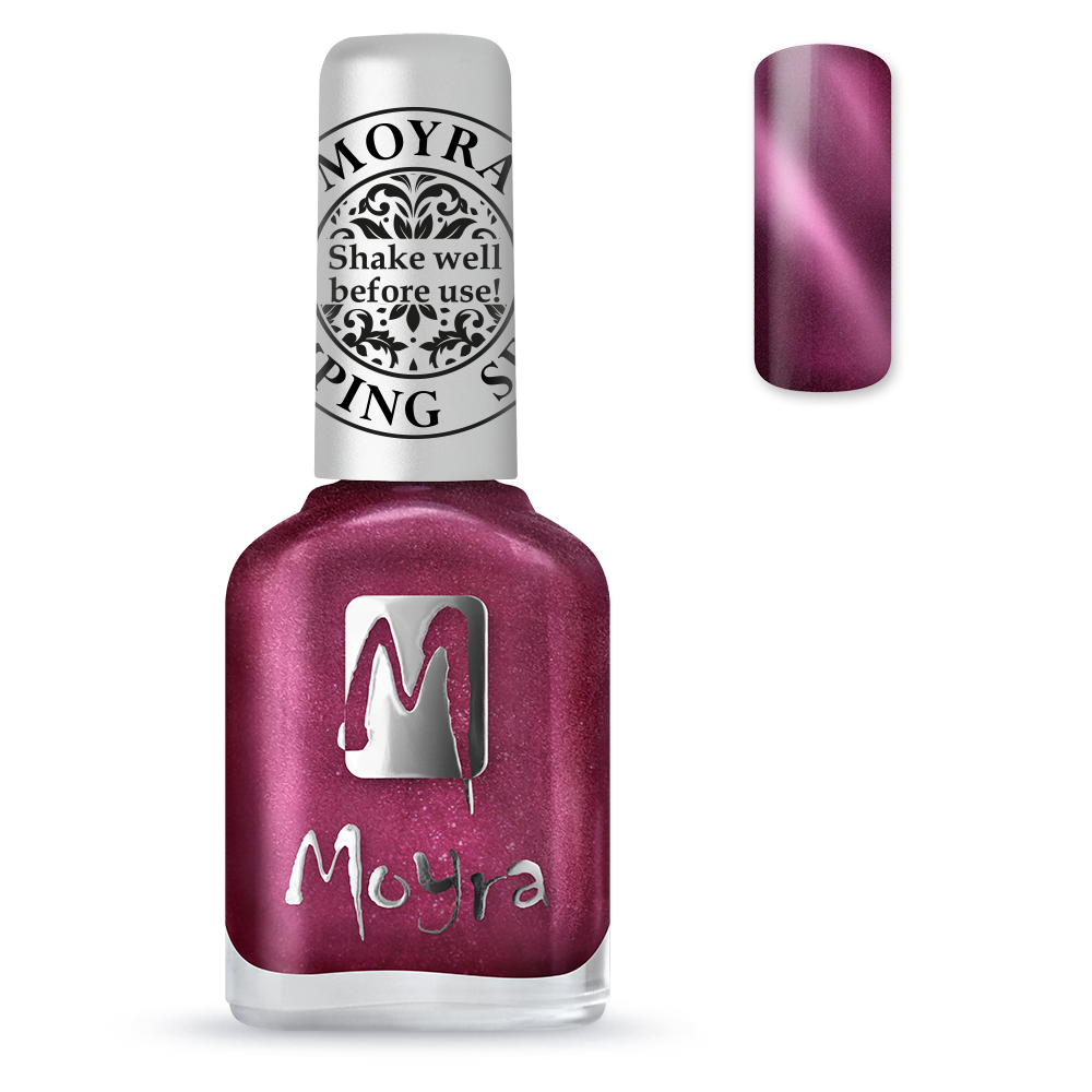 Moyra Cat Eye Stamping Polish / Nail Polish SP32 MAGNETIC/ GLITTERY RED