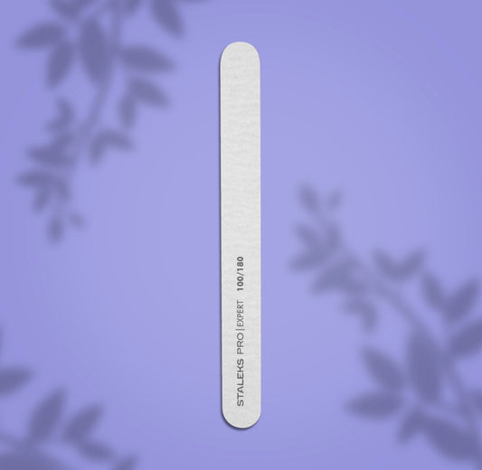 Mineral straight nail file Staleks Pro Expert, 100/180