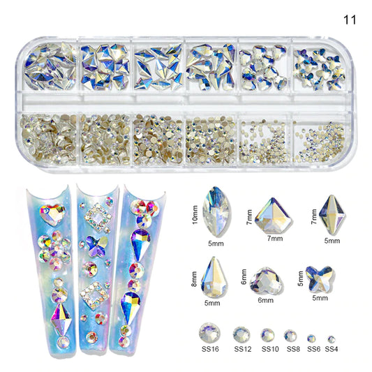 Multi size rhinestones #6
