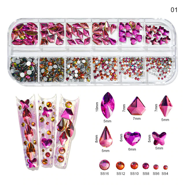 Multi size rhinestones #7