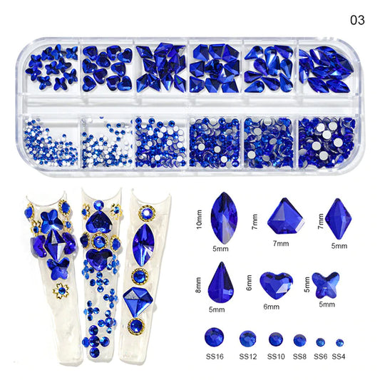 Multi size rhinestones #10