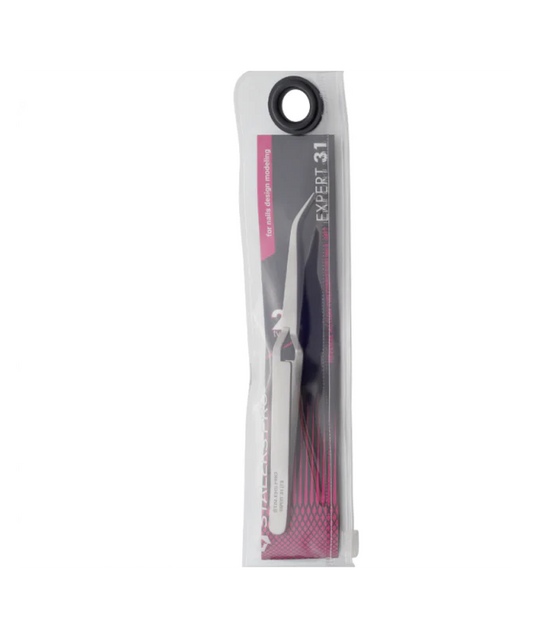 STALEKS EXPERT PRO 31 TYPE 2 REVERSE ACTION TWEEZERS FOR NAIL ART DESIGN TE-31/2