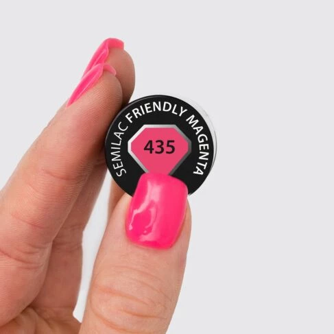 435 SEMILAC UV GEL POLISH FRIENDLY MAGENTA 7 ML