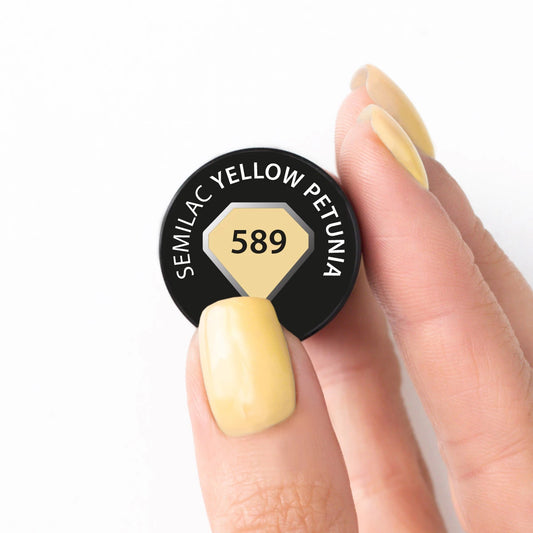 589 GEL POLISH SEMILAC YELLOW PETUNIA 7ML