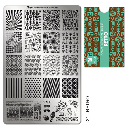 Moyra Stamping Plate 21 RETRO