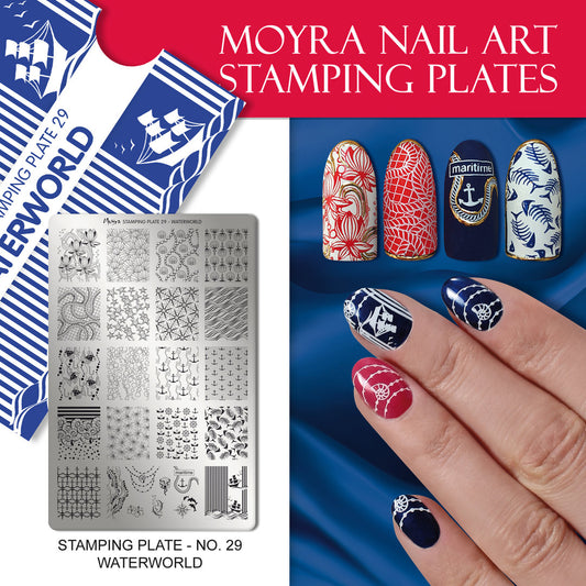 Moyra Stamping Plate 29 WATERWORLD
