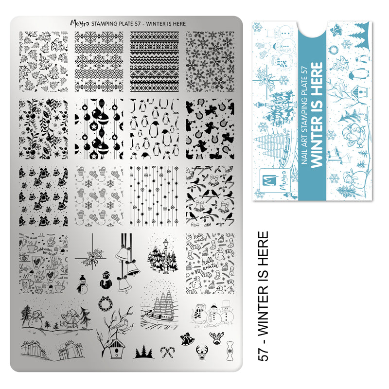 MOYRA STAMPING PLATE 57 WINTER IS HERE