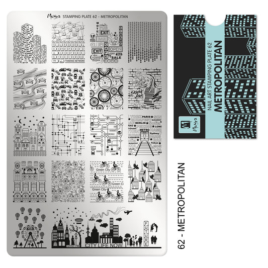 MOYRA STAMPING PLATE 62 METROPOLITAN