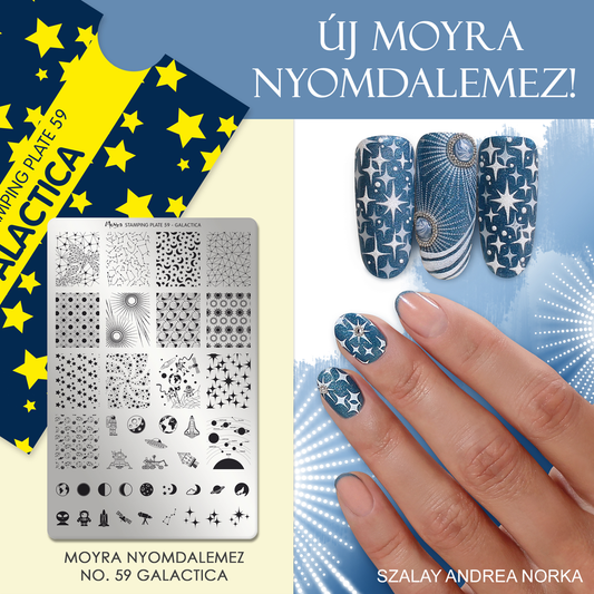 Moyra Stamping Plate 59 GALACTICA