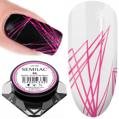 Semilac Spider Gum Pink Neon 05