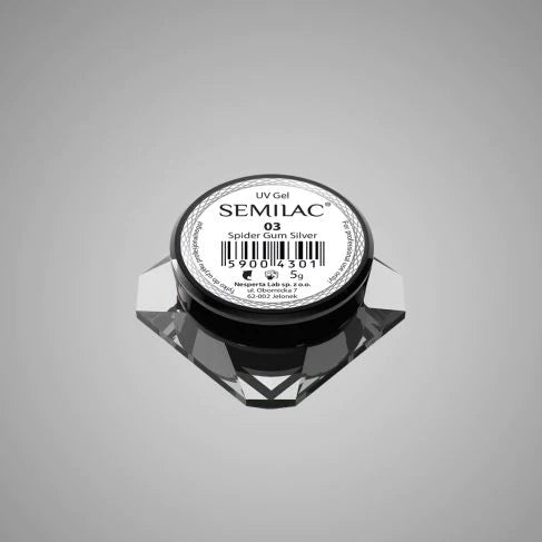 03 Semilac Spider Gum SILVER