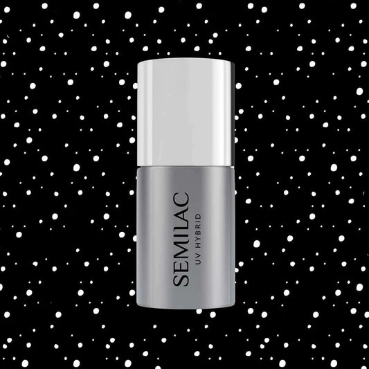 Semilac Top Coat No Wipe White Sprinkles T19 UV Gel Polish 7ml